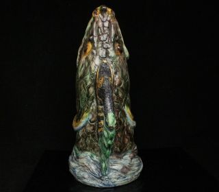 Antique Zander / Fish Head Majolica Jug circa 1900 3