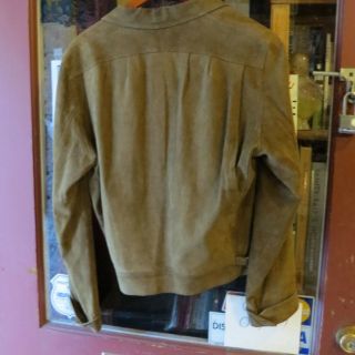 Vintage 1930s - 40 ' s Suede Leather Jacket Wilkes Bashford San Francisco Italy 3