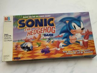 Rare Vintage Sonic The Hedgehog Board Game 1992 Near Complete Sega Genesis