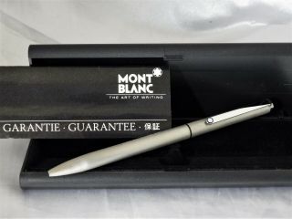 2 Color Stainless Montblanc Ballpoint Pen Vintage 1980s