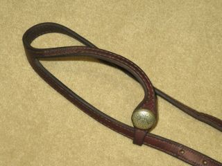 VINTAGE One Ear Western Headstall Bridle with FLASHY SILVER PLATE 2