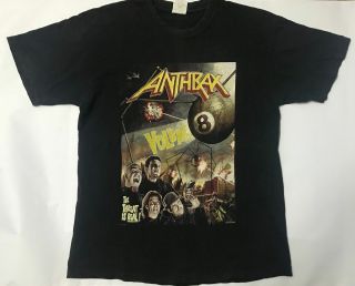 Anthrax T Shirt Vintage Rare Volume 8 " Tour Of Terror 1998 "