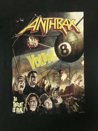ANTHRAX t shirt Vintage Rare Volume 8 