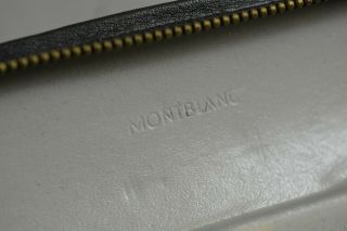 Montblanc Vintage Black Leather pen case pouch for 2 Pen 6