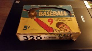1955 Bowman Baseball Empty Display Box 5 Cent Rare
