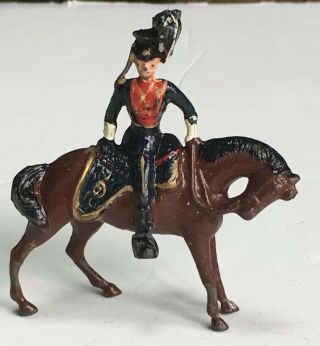 Vintage Britains Johilco Lead Mounted British Cavalry Horse Toy Soldiers