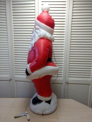 Christmas Waving Santa Claus Blow Mold - VTG - General Foam - 40 ' Ht W/ Cord 5