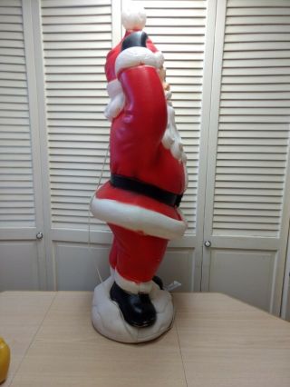 Christmas Waving Santa Claus Blow Mold - VTG - General Foam - 40 ' Ht W/ Cord 7