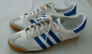 Adidas Rom Vintage Made In West Germany White Blue Men 