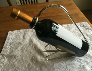 Vintage Christofle Mid Century Modern Minimalist Red Wine Cradle Bottleholder 4