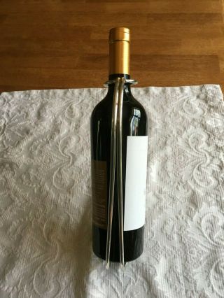 Vintage Christofle Mid Century Modern Minimalist Red Wine Cradle Bottleholder 5