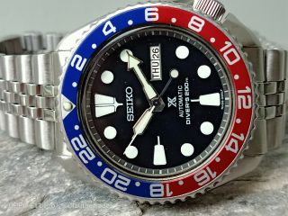 Vintage Seiko Diver 6309 - 729a Black Padi Mod Slim Turtle Automatic Men Watch 783