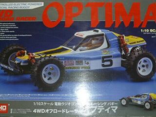 Kyosho 30617b 1/10 Scale Optima 4wd Off Road Racer Buggy Kit Vintage Series