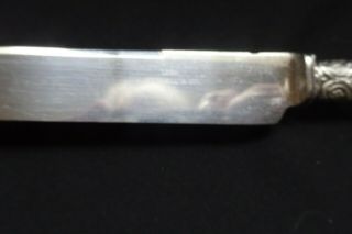 Vintage Mother of Pearl Silver Knives J.  Russell & Co Silverware & Flatware Anti 6