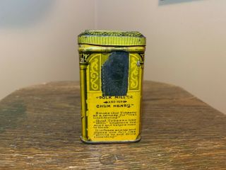 RARE 1860 Old Virginia Smoke tobacco tin can Polk Miller BANJO cigar ILSLEY N.  Y. 2