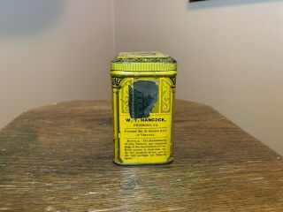 RARE 1860 Old Virginia Smoke tobacco tin can Polk Miller BANJO cigar ILSLEY N.  Y. 4