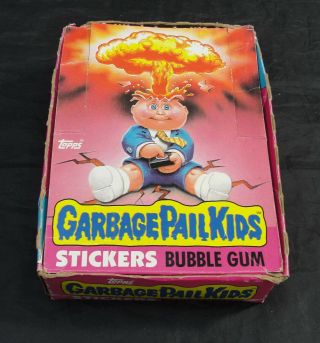 Rare Vintage 1985 Topps Gpk Garbage Pail Kids 1st Series Empty Display Box
