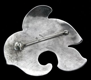 RARE Vtg Philip PAVAL Scandinavian Modernist Sterling Silver 925 Brooch Pin 7