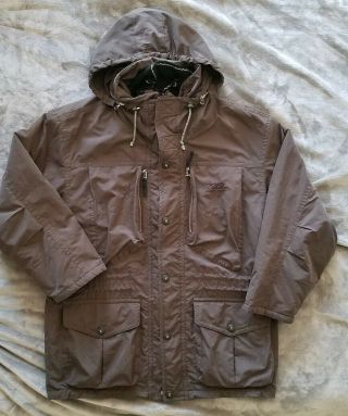 Vintage Mens Bogner Sport Brown Ski Jacket Hooded Coat Parka Full Zip Size M
