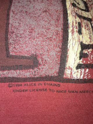 Vintage Alice In Chains 1994 Tshirt Single Stitch 6