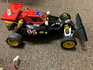 Vintage Tamiya Falcon RC Car Complete w Controller,  Batteries,  Charger 2
