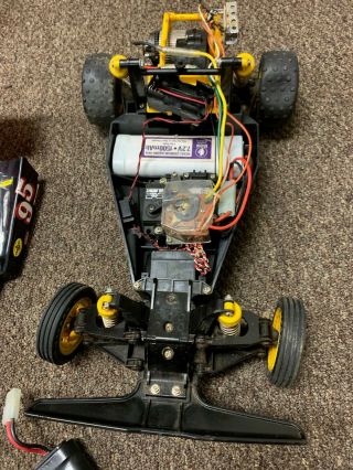Vintage Tamiya Falcon RC Car Complete w Controller,  Batteries,  Charger 4