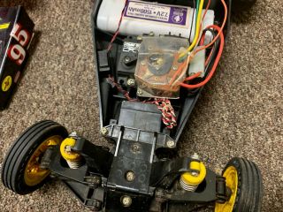 Vintage Tamiya Falcon RC Car Complete w Controller,  Batteries,  Charger 6