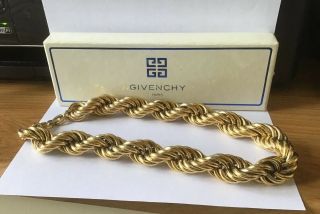 Vintage Givenchy Chunky Gold Tone Necklace