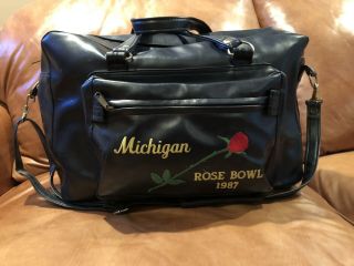University Of Michigan Football Rose Bowl Vintage Duffel Bag U Of M Wolverines