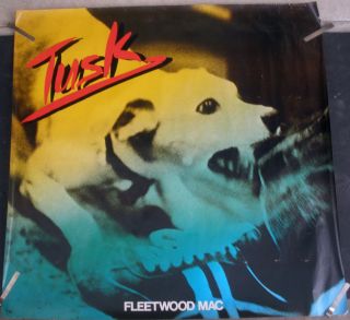 Very Rare Fleetwood Mac Tusk 1979 Vintage Music Record Store Big Promo Poster