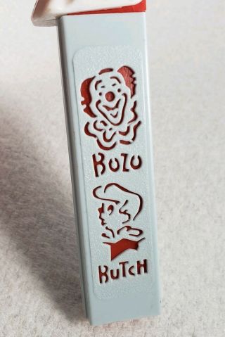 Vintage Pez Dispenser BOZO BUTCH Die Cut - No Feet,  Austria - 2.  620.  061 4