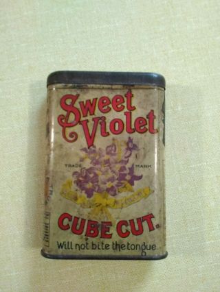Vintage Sweet Violet Tobacco Tin