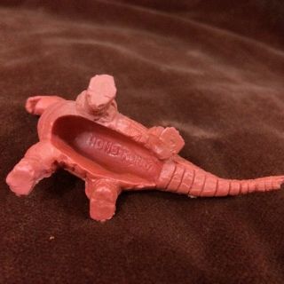 Vintage Rubber Dragon - RARE Red & Yellow 2 1/2 Inches / Could Be As D&D 3
