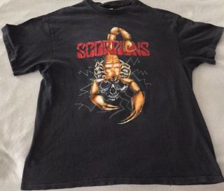 Vintage Scorpions Savage Amusement 1988 Concert T - Shirt Men’s Size Xl