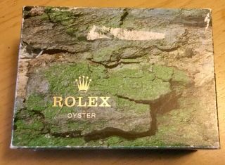 Vintage Rolex Oyster Wooden Inner Empty Watch Box.  Anchor