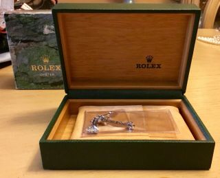 Vintage Rolex Oyster Wooden Inner Empty Watch Box.  Anchor 3