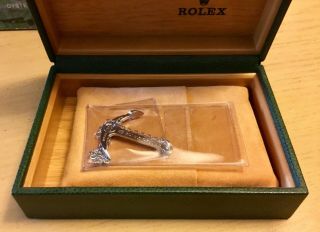 Vintage Rolex Oyster Wooden Inner Empty Watch Box.  Anchor 5