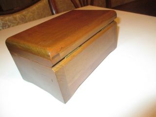 Vintage THORENS walnut case Swiss mechanical music box Rachmaninov 18 variation 8