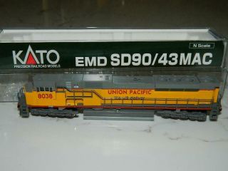 Kato N Scale 176 - 5607 Emd Sd90/43mac Union Pacific We Will Deliver 8083 Nos/vtg