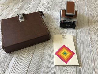 Vintage Polaroid Sx - 70 Land Camera Alpha 1 Case & Book