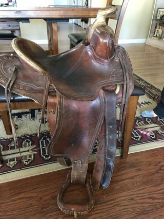 Slade Western Roping Saddle Vintage 14” Seat