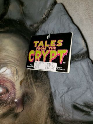 Tales From The Crypt Crypt Keeper Vintage Prop Decoration Halloween 1995 w/ tags 5