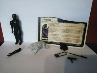 Rare G.  I.  Joe 3 3/4 " Vintage Action Figure Snake Eyes Complete V1 1982 Arah Afa