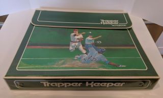 Vintage Mead Trapper Keeper 1980 ' s Baseball with 3 Trapper Keeper folders 3