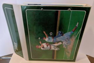 Vintage Mead Trapper Keeper 1980 ' s Baseball with 3 Trapper Keeper folders 4