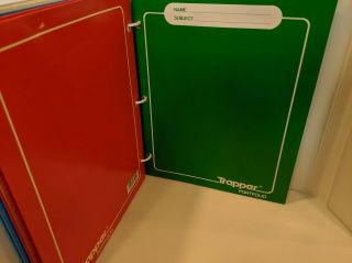 Vintage Mead Trapper Keeper 1980 ' s Baseball with 3 Trapper Keeper folders 8