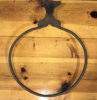 Vintage Antique Early 1900’s Hand Forged Wrought Iron Basketball Goal Rim