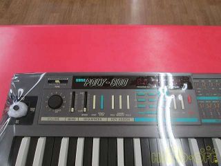 Korg Poly - 800 RARE Reverse 49 Key Keyboard Synthesizer 2