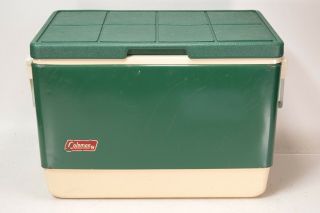 1982 Vintage Collectible Green Metal Coleman Ice Chest Cooler 18 " X 11 " X 13 "