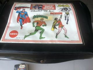 Vintage 1973 Mego Worlds Greatest - Heroes Case W 11 Figures (mp)